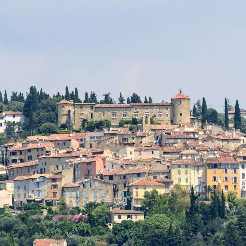 Old village (Var, Provence-Alpes-Cote d'Azur, France): panoramic view