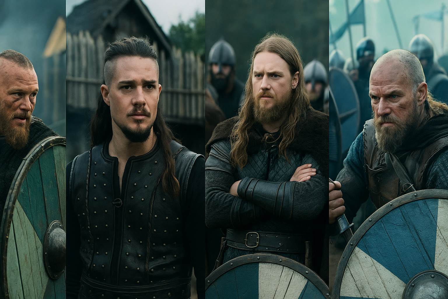 collage of scenes of famous Viking series