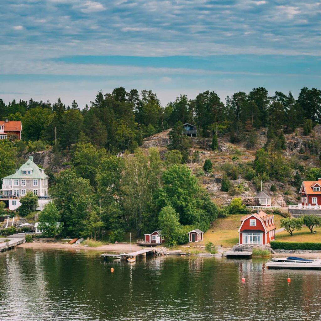 Sweden Swedish Wooden Log Cabins Houses